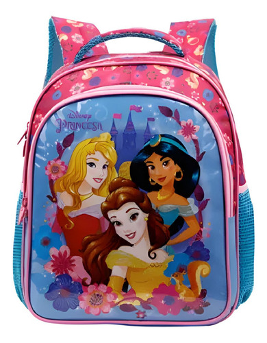 Mochila Costas Princesas Da Disney Rosa Xeryus Tam M 11573