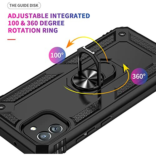 Funda Para Galaxy A03 Negro Metal Plastico-02