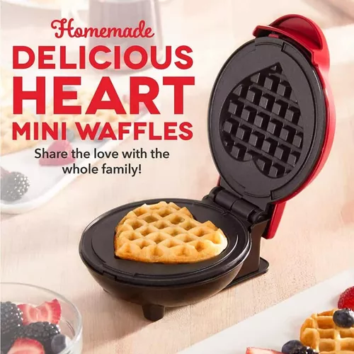  DASH Mini waflera múltiple: cuatro mini waffles, perfectos para  familias e individuos, superficies antiadherentes dobles de 4 pulgadas con  liberación rápida y fácil limpieza, grafito