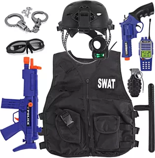 Disfraz De Oficial De Policía Swat Para Niños, Juego ...