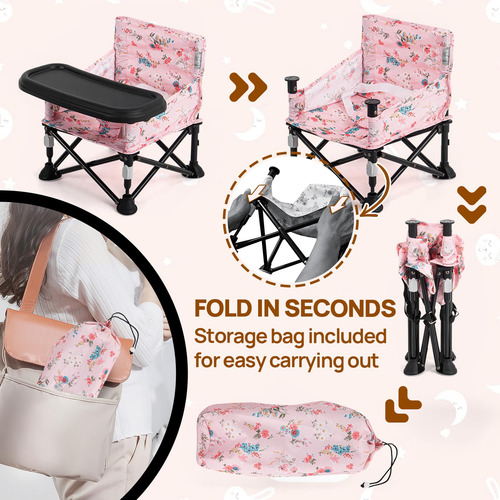 Silla Portátil Para Bebé Bumbo Con Bandeja, Silla De