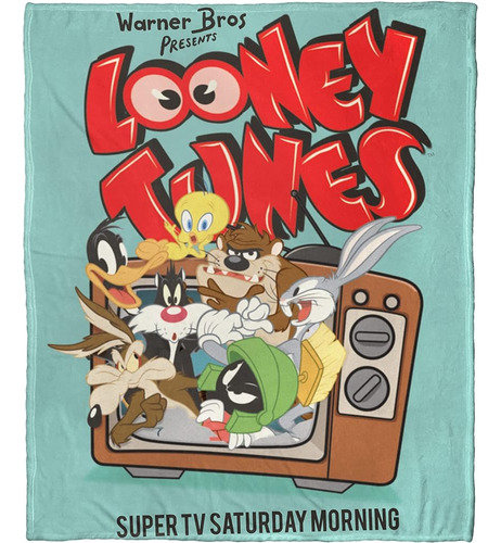 Manta Northwest Looney Tunes Silk Touch, 50  X 60 , Super Sa