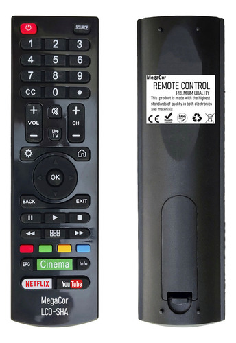 Control Remoto Smart Tv Compatible Sharp