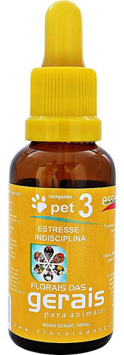 Composto Floral Pet 3 Estresse / Indisciplina 30ml