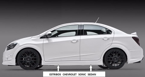 Estribos Laterales Sonic 2012-2018 Par Chevrolet Spoiler