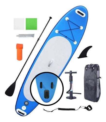 Tabla Stand Paddle Up Surf 3mts Azul Y Gris Febo
