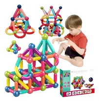Comprar Juego De Bloques De Construccion Magneticos De 128 Piezas
