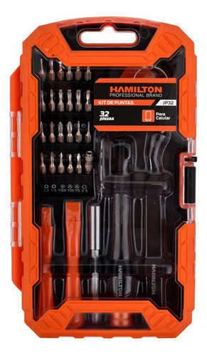 Imagen 2 de 8 de Kit De Puntas Presicion 32 Piezas Para Celular Jp32 Hamilton