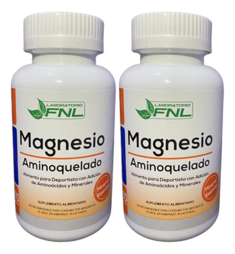 Magnesio Quelado Aminoacido Fnl Pack 2 Frascos Providencia