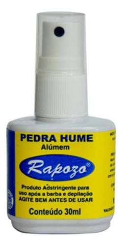 Pedra Hume 30ml Adstringente  Spray- Rapozo