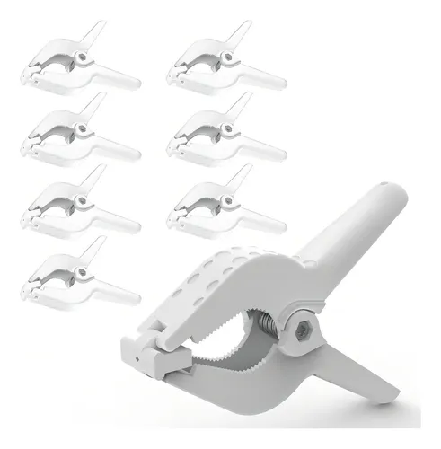 comprar Limostudio Agg3356 - 8 Clips Ajustables De Color Blanco Resi