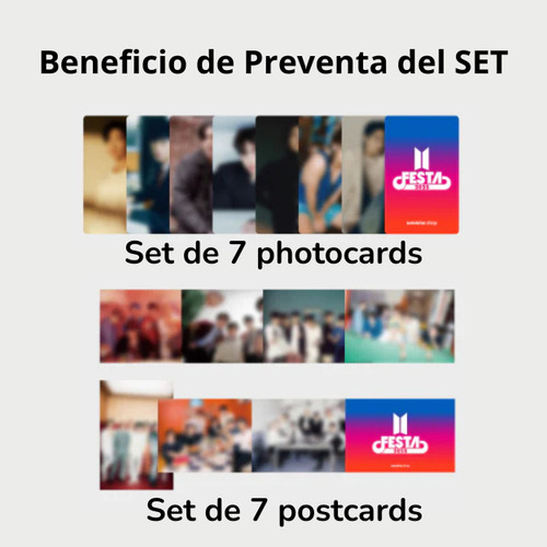 Bts Festa 2025 : Set 7 Capsule Album Vol.1 Original Set 7 Pzas