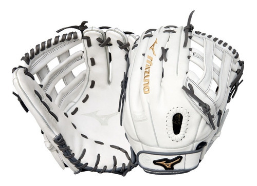 Guante Softbol Mizuno Mvp Gmvp1300pf4wrg Blanco 13 In Adulto