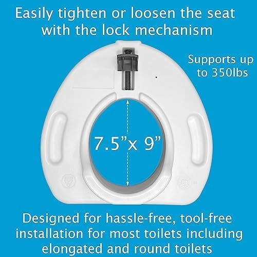 Asiento De Inodoro Elevado Probasics Para Personas Mayores C