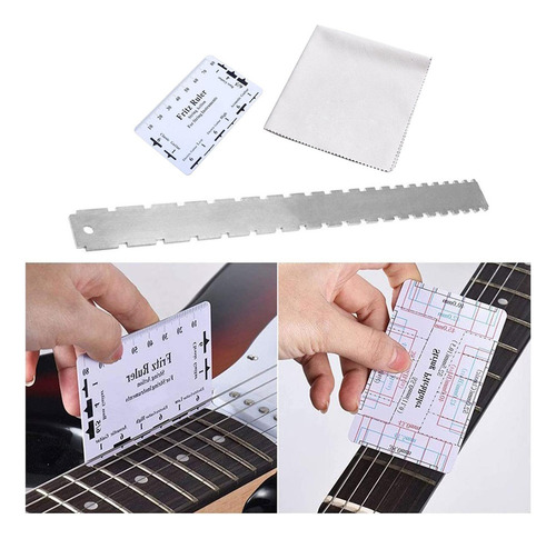 . Regla Con Muescas For Cuello De Guitarra De Acero