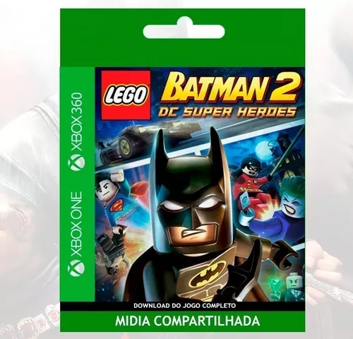 Jogos Xbox 360 transferência de Licença Mídia Digital - LEGO BATMAN 1 + LEGO  BATMAN 2