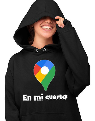 Sudadera Negra Estoy En Mi Cuarto