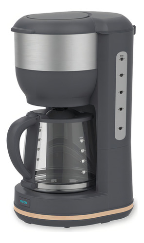 Cafeteira Elétrica Wooden Labravia 127v Jarra Vidro E Filtro Cor Cinza-escuro
