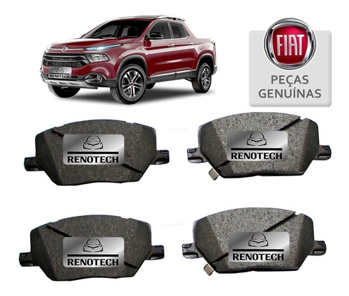 Kit Pastilha Freio Dianteiro Fiat Toro 2016 A 2018 7091280