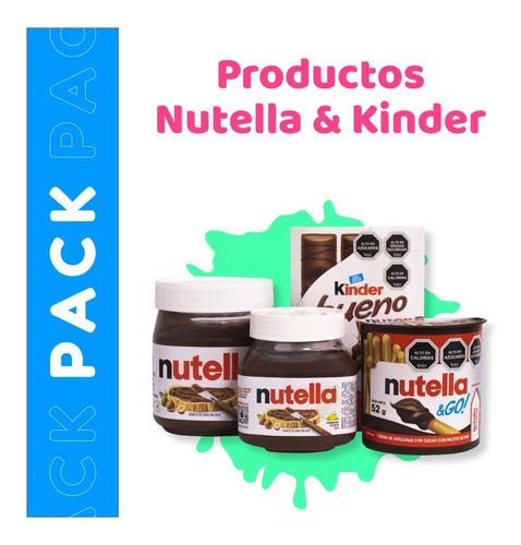 Pack Kinder Y Nutellas La Máxima Tentación