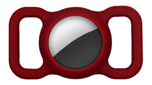 Funda P' Collar Mascotas Airtag Apple/ Perro Gato Vinotinto