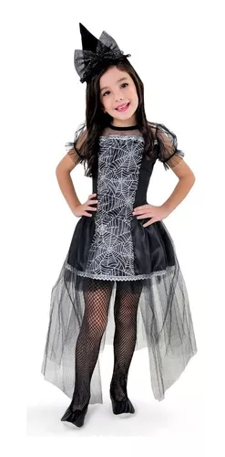 Fantasia Bruxa Feiticeira Infantil Halloween no Shoptime