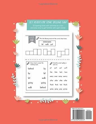 Sight Words And Spelling Workbook For Kids Ages 6-8., De Press, Modern. Editorial Modern Kid Press En Inglés