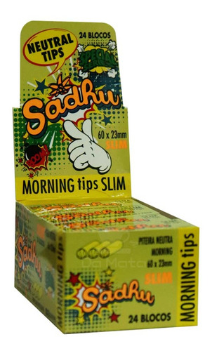 Caixa De Piteira Sadhu Morning Slim Tabacaria Atacado