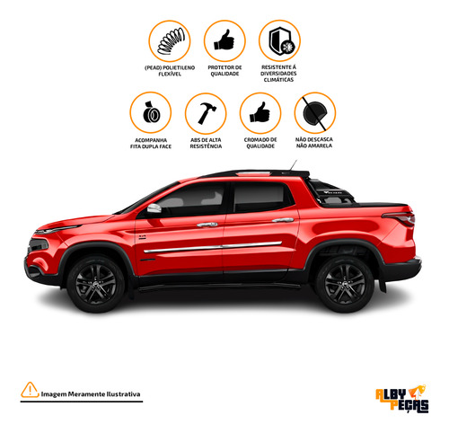 Fiat Toro Kit Completo Com Protetor De Caçamba 16 A 22
