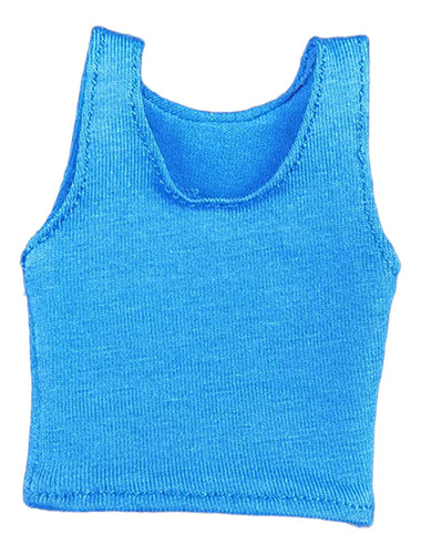 Chaleco De Mujer 1/6, Ropa De Muñeca Hecha A Mano, Azul