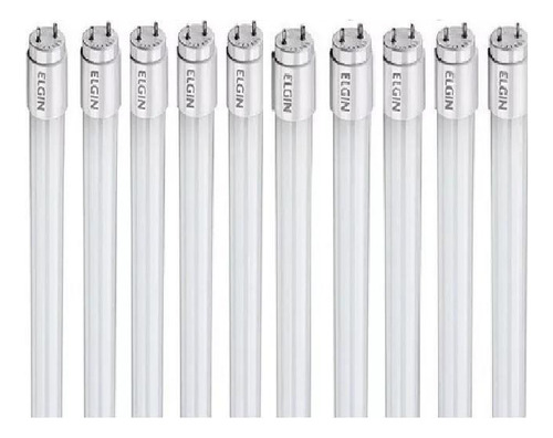 10 Lâmpadas Led Tubular 10w Bivolt Certificação Do Inmetro