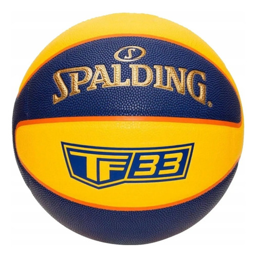 Balon De Basquetbol Spalding Tf-33 Rubber Amarillo 84352z