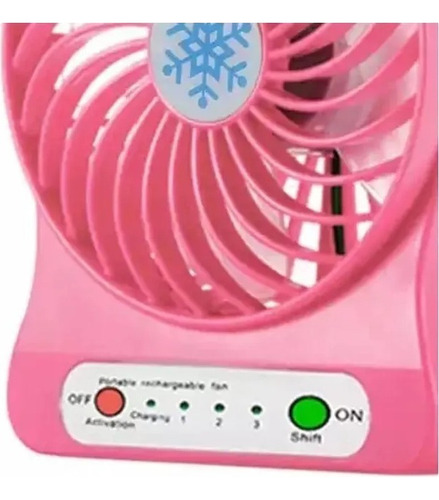 Mini Ventilador Portatil Escritorio 3 Velocidades