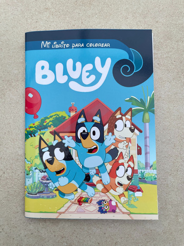 Libros Para Colorear De Bluey 12 Unidades Cotillon Cumpleaño