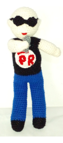 Muñeco Patricio Rey Tejido A Crochet. 50 Cm. Parque Chas.