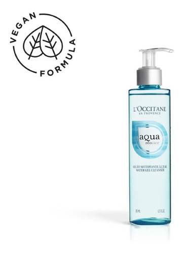 Aqua Réotier Water Gel Cleanser L'occitane 195ml Tipo De Pele Seca