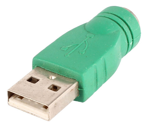 Qtqgoitem Verde Usb 2.0 Macho Ps 2 Hembra Teclado Raton D0a