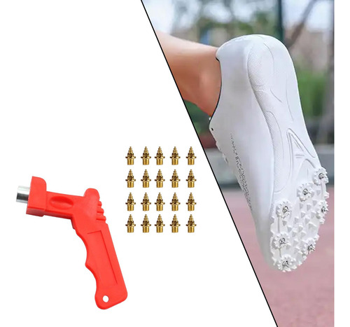 20 Piezas Clavos De Pista Para Jugadores, Repuesto Oro