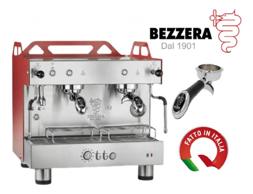 Maquina De Cafe Italiana Bezzera Otto 2gr Roja