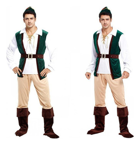 Disfraz De Robin Hood Para Hombre Adulto Disfraz De Príncip