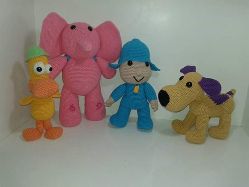 Muñecos De Pocoyo Elly Tejidos A Crochet Amigurumi