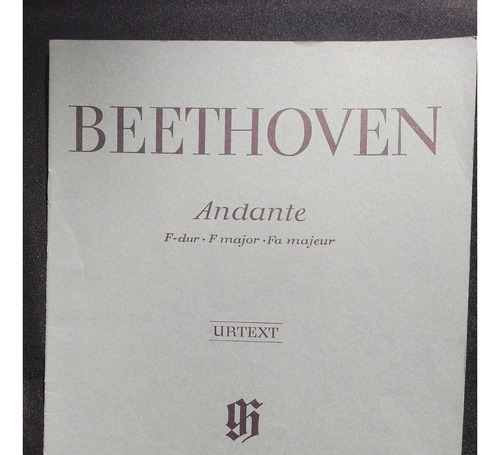 Beethoven Andante Fa Major Urtext 