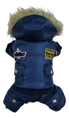 Sudadera Con Capucha Azul Usa Para Perros Y Cachorros, Talla