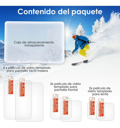 Imagen 7 de 7 de 6 Pcs Mica Protectores Pantalla Lente Para Gopro Hero 10/9