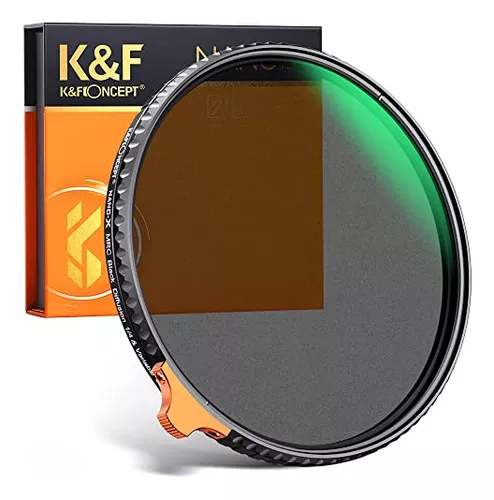 K&F Concept 62mm Filtro ND Variable ND2-32 (5 Pasos) - Serie Nano X de  Vidrio óptico - K&F Concept