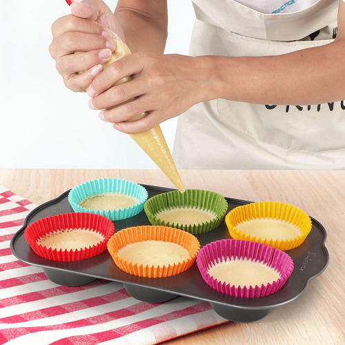 350pcs Rainbow Food Grade Oil Resistant Paper Colorful