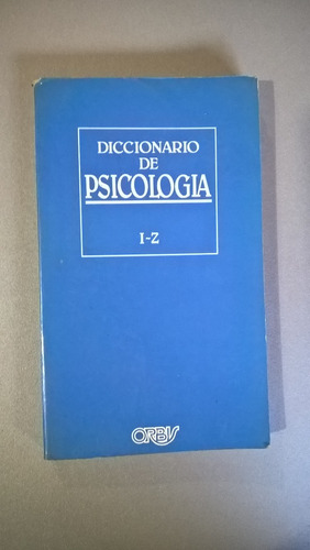 Diccionario De Psicología - Equipo De Redacción Pal - Orbis