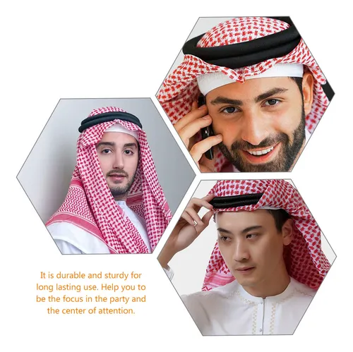 1 Sombrero Con Turbante Con Diadema Arab Scarf Dubai Para