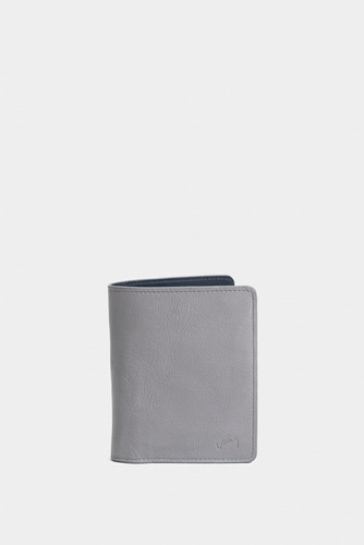 Billetera Turkana De Cuero Para Hombre Vertical Gris Vélez