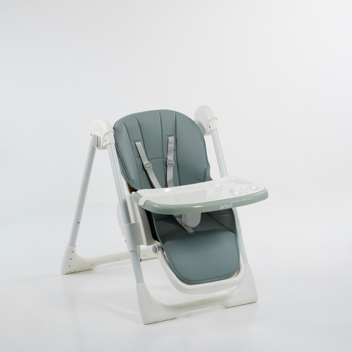 Silla De Comer Bebe Alturas Posiciones Reclinable Con Ruedas 3028 Con Ruedas Verde